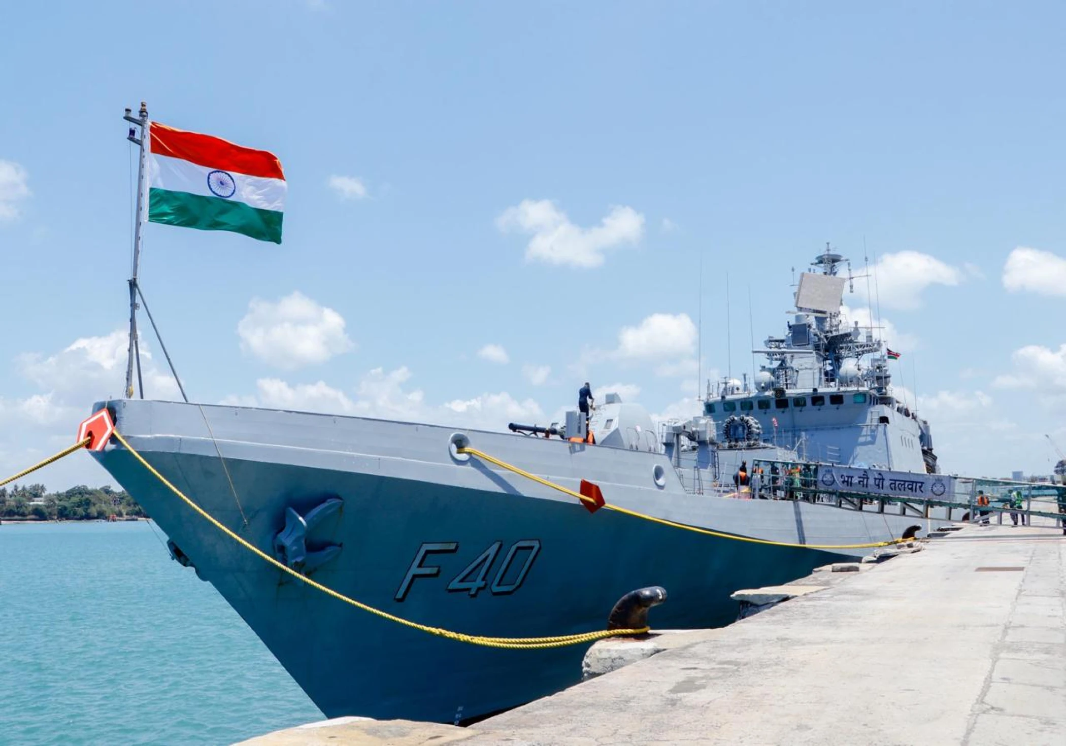 Indian Naval Ship TALWAR Arrives in Mombasa, Kenya